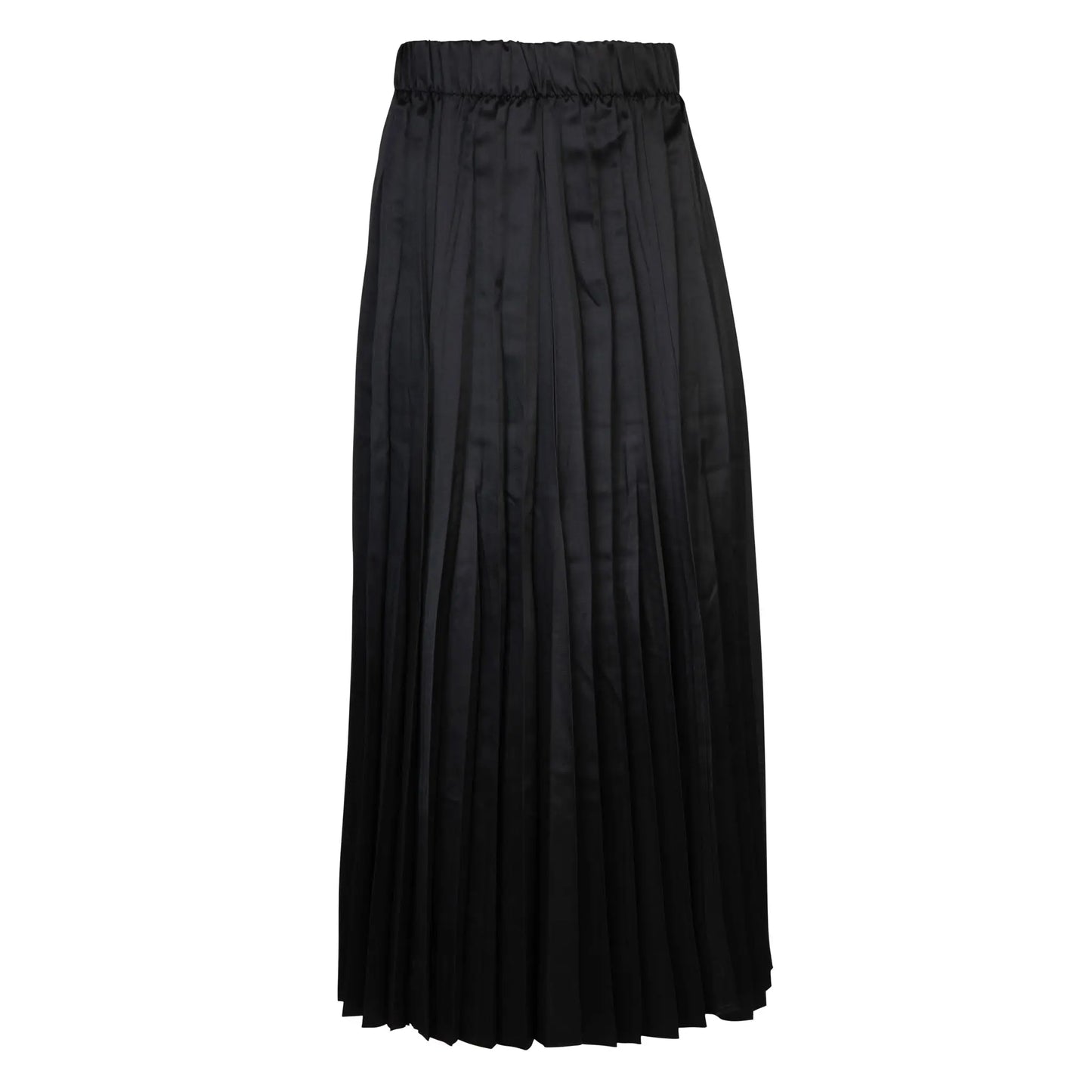 Orly Black Satin Maxi 36" Skirt
