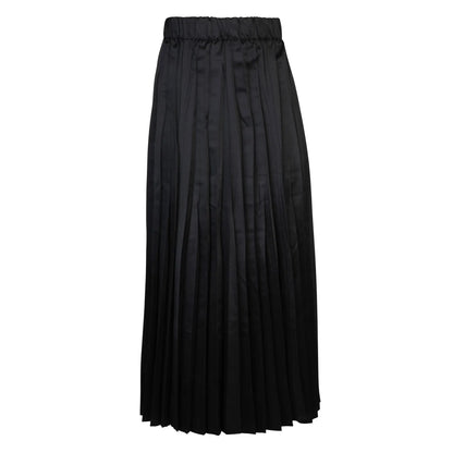 Orly Black Satin Maxi 36" Skirt