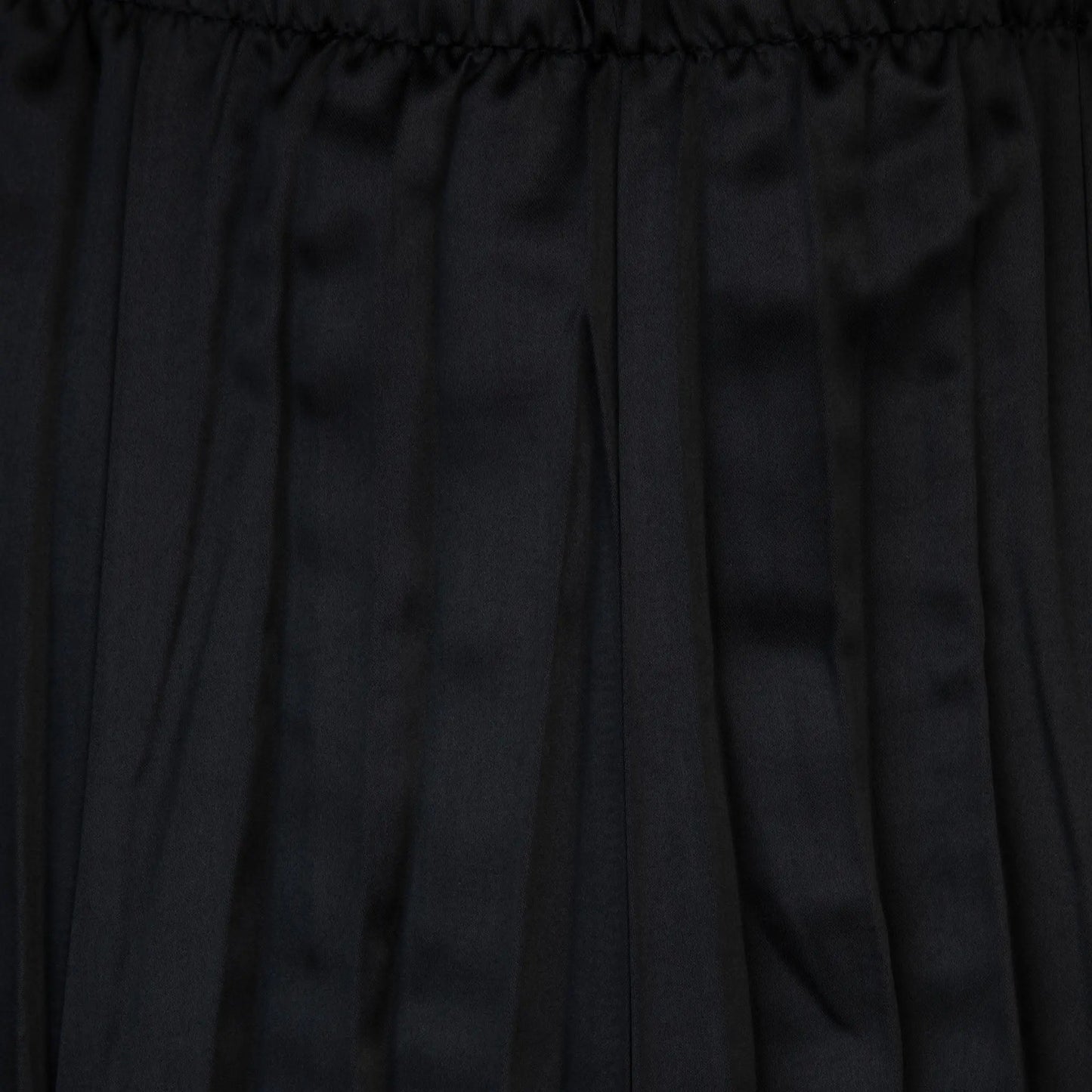 Orly Black Satin Maxi 36" Skirt