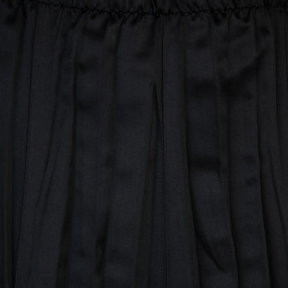 Orly Black Satin Maxi 36" Skirt