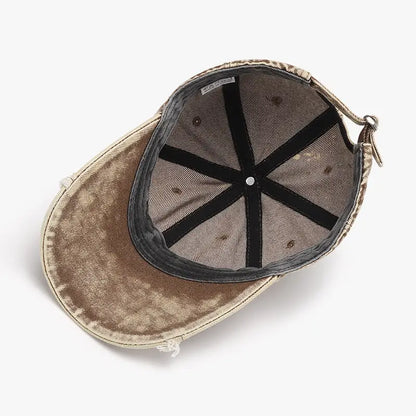 Verstellbare Baseballkappe aus Baumwolle mit Fransen