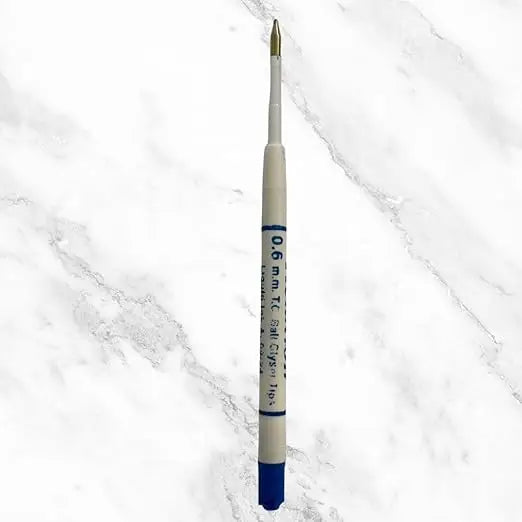 Set of 4 Plastic Jotter Refills Blue Ink | 0.6mm Fine Point | Smooth Writing | Compatible Ball Pen Refills