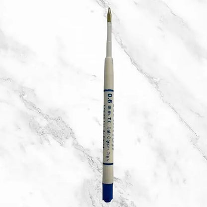 Set of 4 Plastic Jotter Refills Blue Ink | 0.6mm Fine Point | Smooth Writing | Compatible Ball Pen Refills