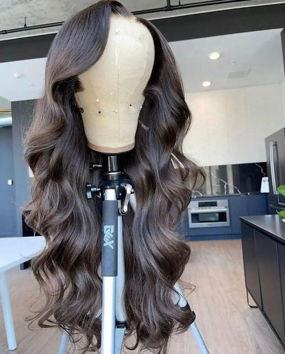 100% Human Hair Brazilian 30 40 Inch Body Wave 13x4 HD Transparent Lace Front Wig black 13x6 Lace Frontal Wigs Pre Plucked