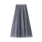 Orly Black Satin Maxi 36" Skirt