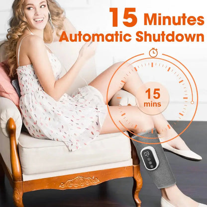 Electric Heating Leg Massager Wireless Rechargeable Air Compression Leg Calf Massage For Relief Relax Leg Muscles Health Care