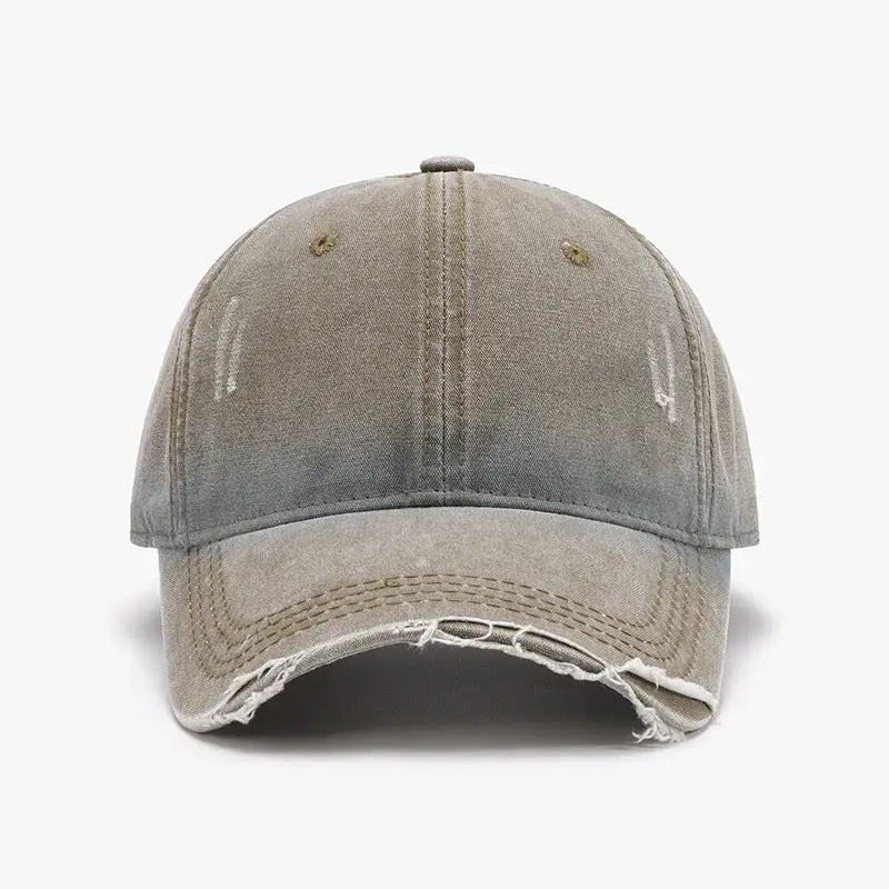 Gorra de béisbol ajustable desgastada y lavada