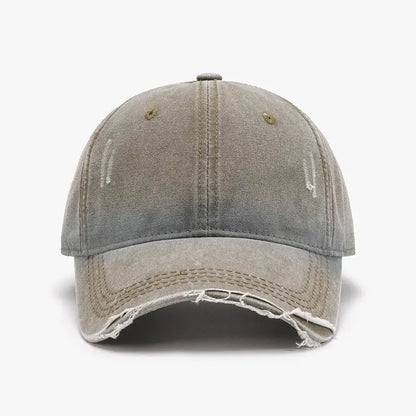 Gorra de béisbol ajustable desgastada y lavada